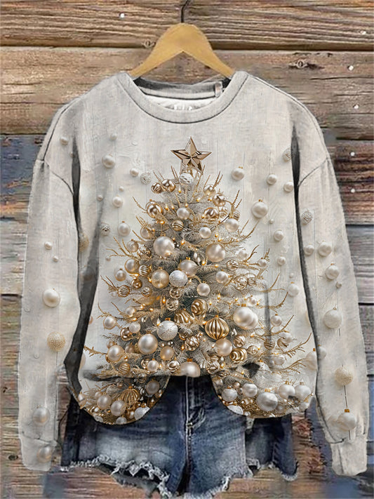 Women's Merry Christmas Print  Sweatshirt