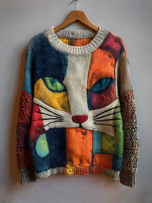 Women's Fashion Art Cat tops