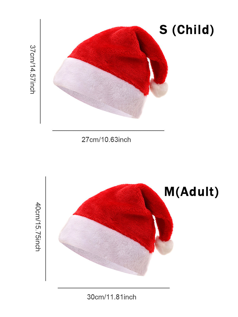 Unisex Plush Christmas Hat