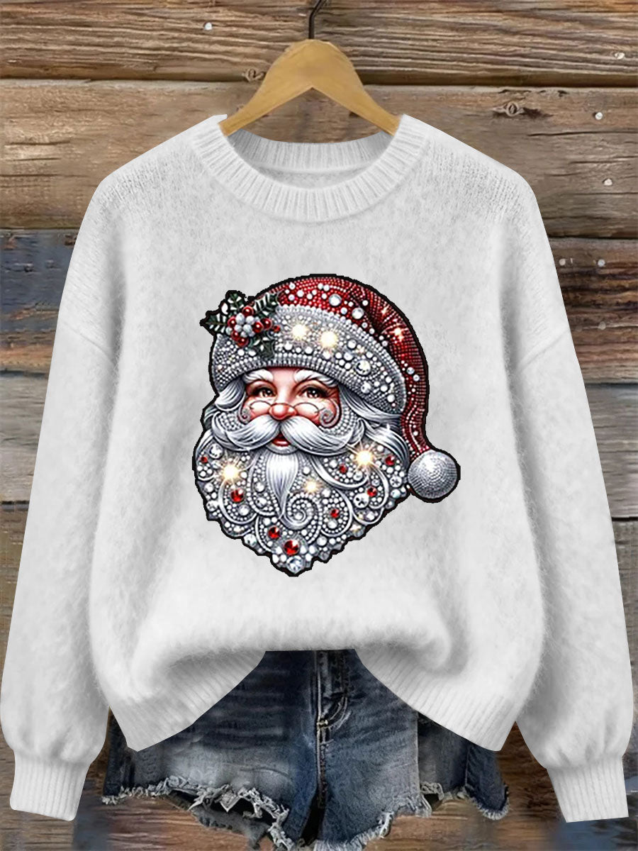 Women's Santa Claus Print Casual Top