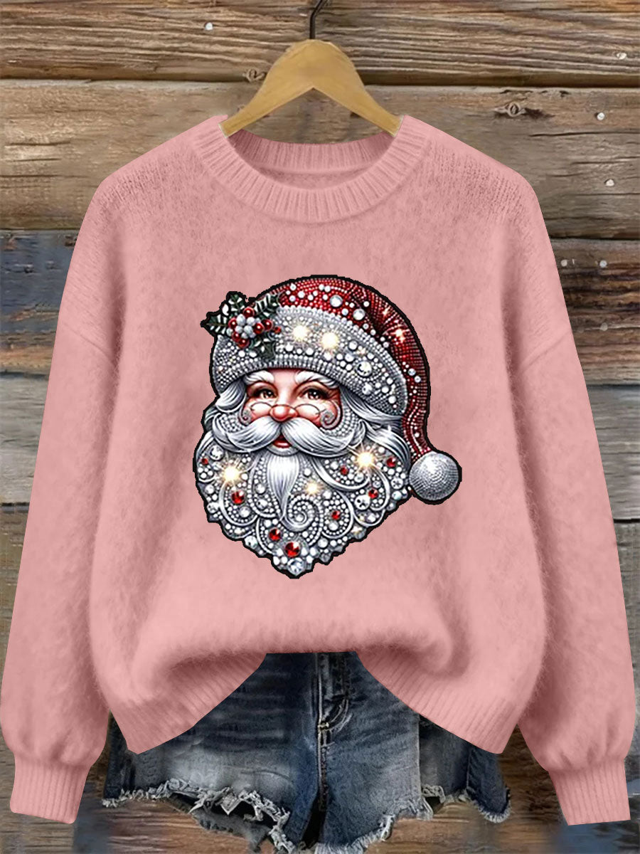 Women's Santa Claus Print Casual Top