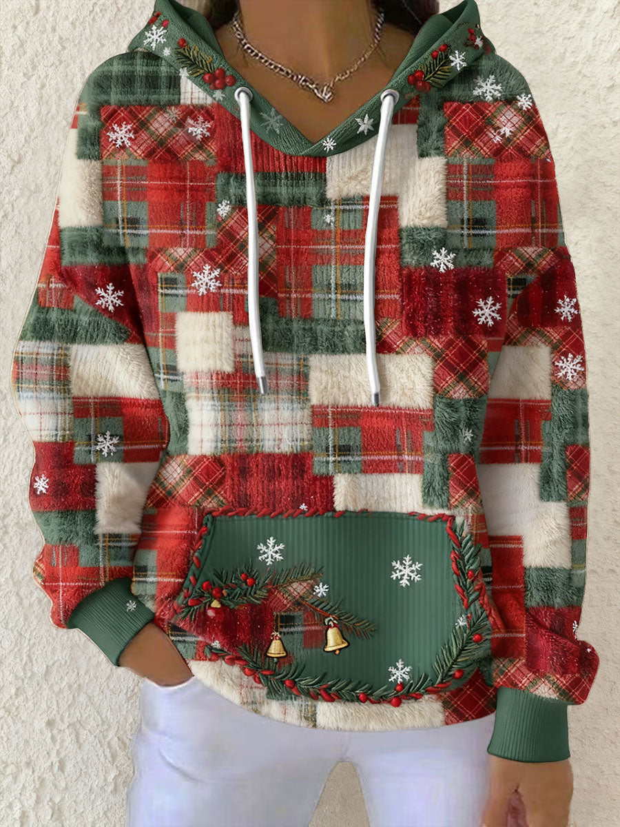 Women's Christmas Funny Art Printed Hoodie