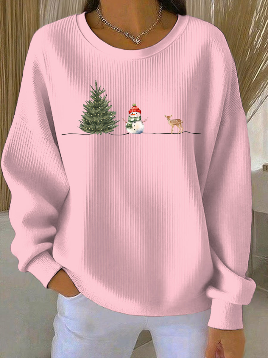 Women's Christmas Print Casual Sweatshirt