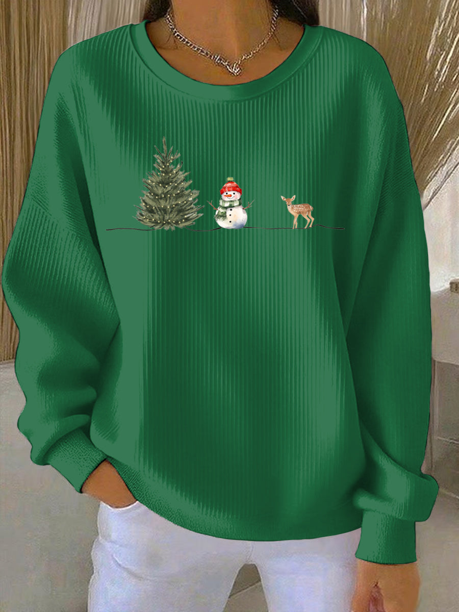 Women's Christmas Print Casual Sweatshirt