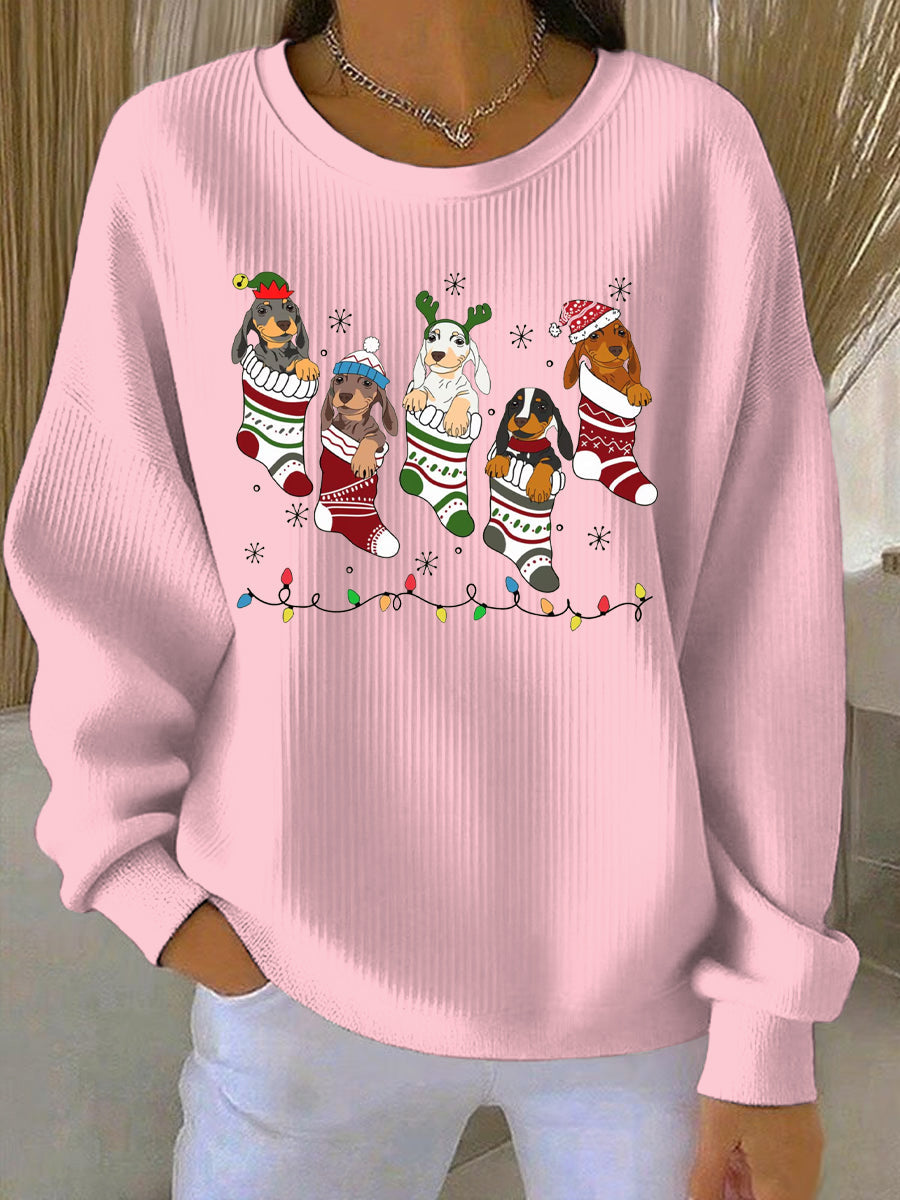 Women's Christmas Print Casual Sweatshirt
