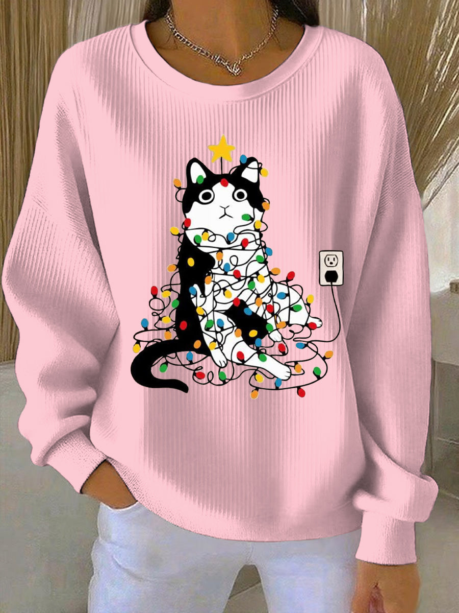 Women's Christmas Print Casual Sweatshirt