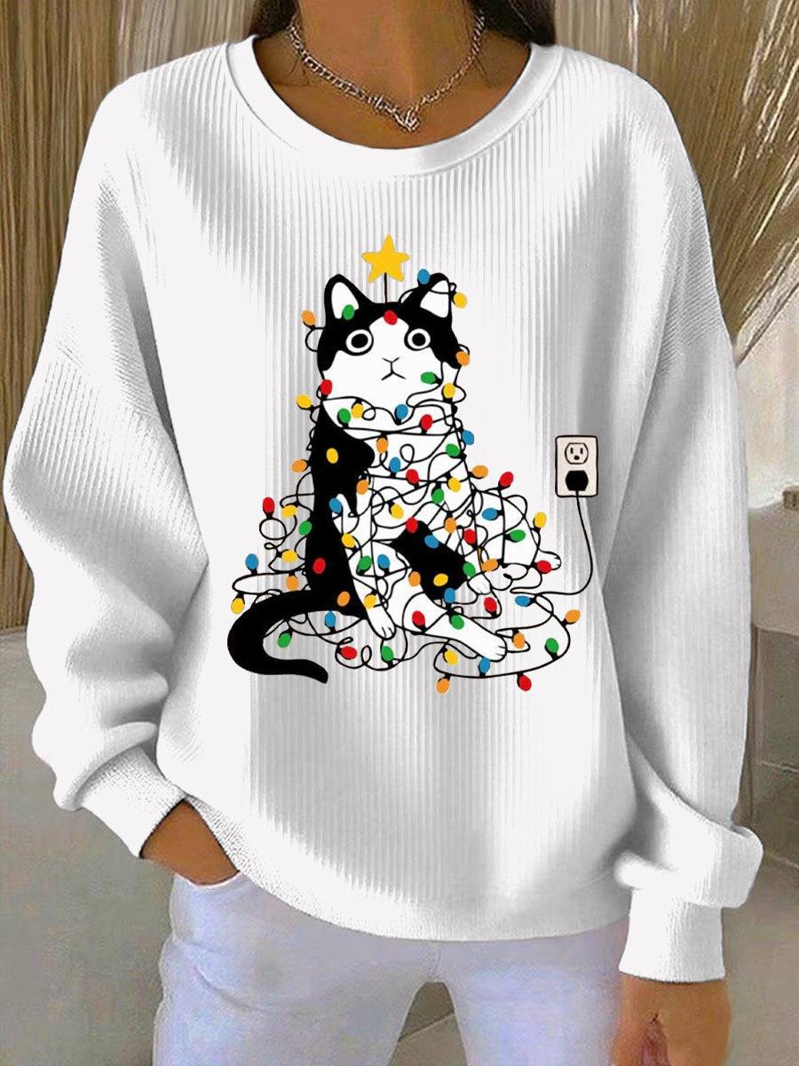 Women's Christmas Print Casual Sweatshirt