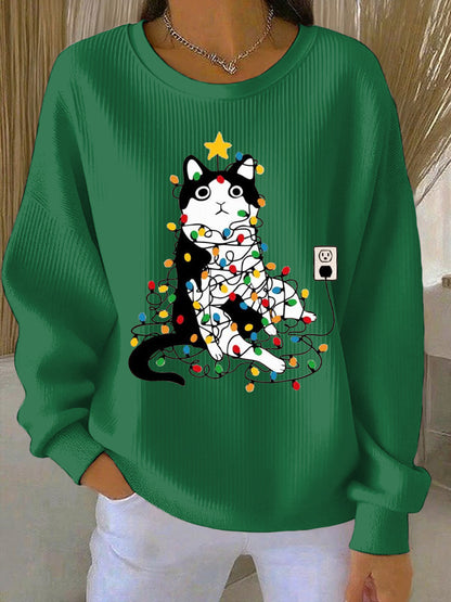Women's Christmas Print Casual Sweatshirt