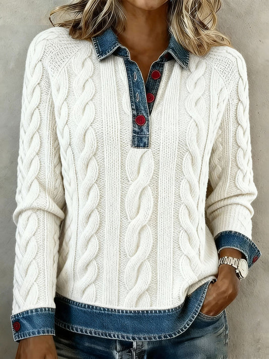 Women's Autumn and Winter Geometric Tops