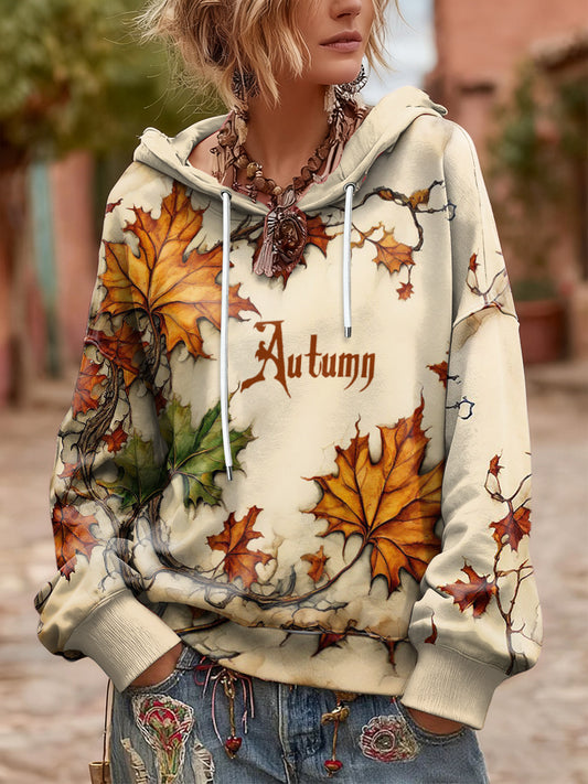 Women's Autumn Thanksgiving Hooded Sweatshirt