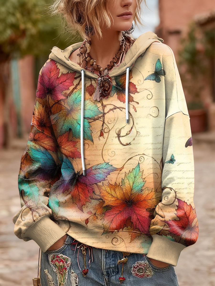 Women's Thanksgiving Colour Hooded Sweatshirt