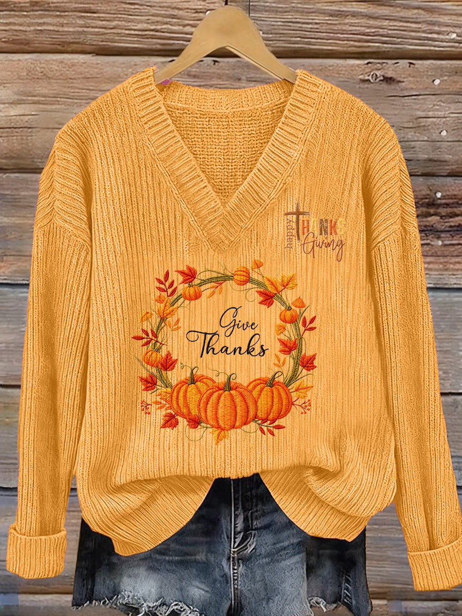 Women's Halloween Art Print Long Sleeve Sweater