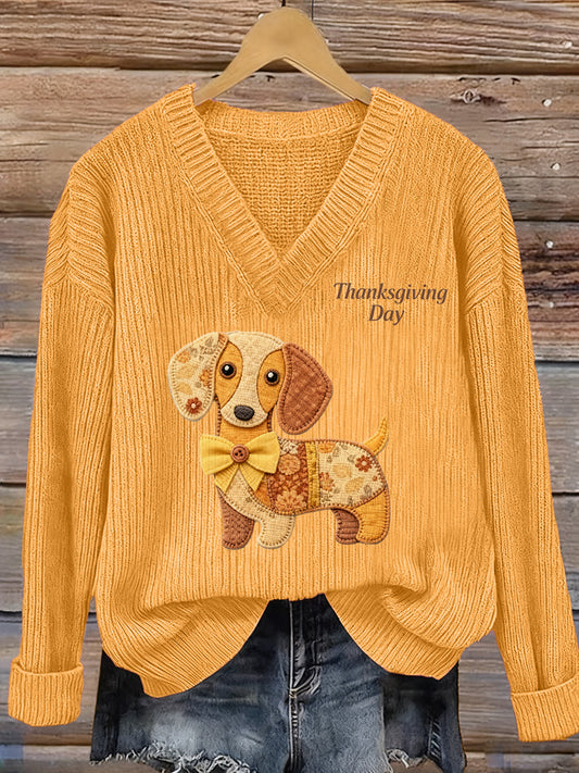 Women's Halloween Art Print Long Sleeve Sweater