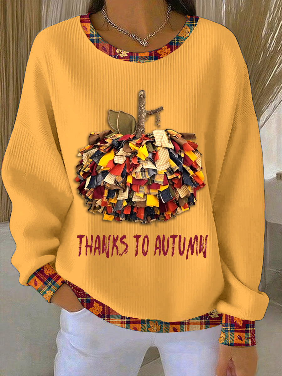 Women's Thanksgiving Day Creative Loose-Fit Crewneck Pullover