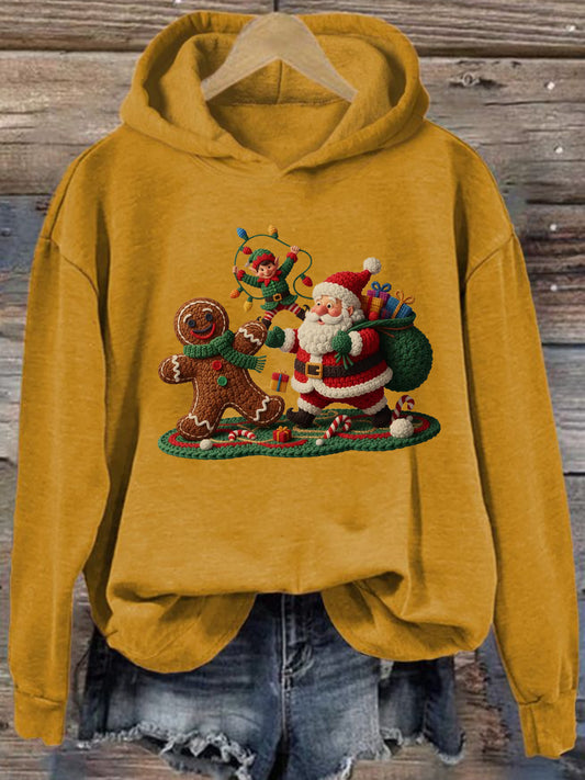Women's Christmas Art Print Sweater