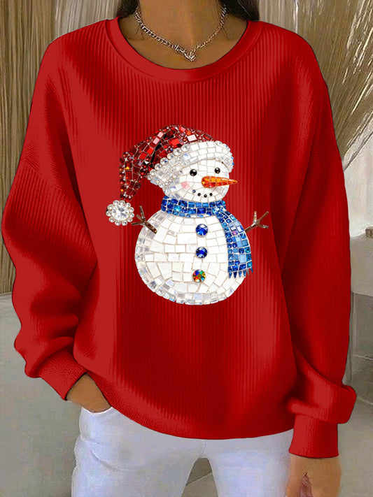 Women's Christmas Print Casual Sweatshirt