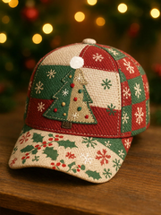 Christmas Tree Art Print Casual Unisex Hat As picture / ONE