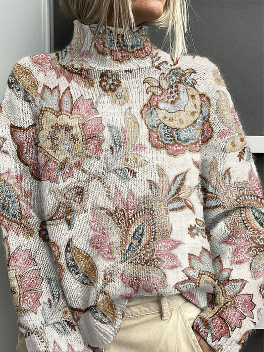 Women's Classic Floral Casual sweater