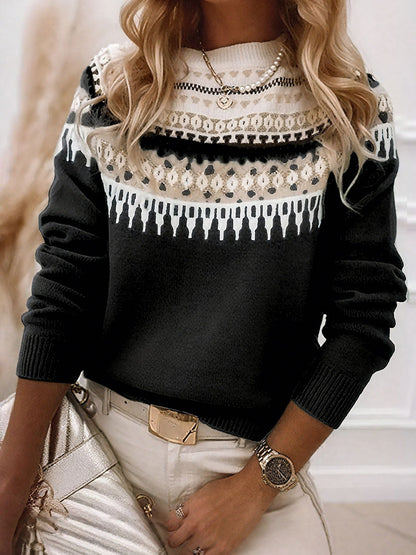 Women's Autumn and Winter Geometric Sweaters
