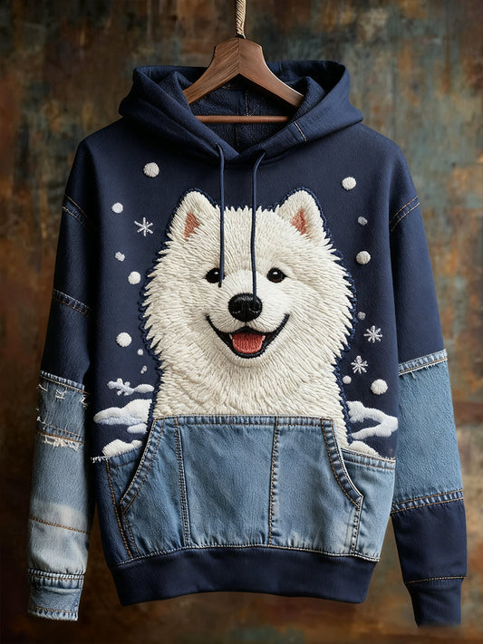 Unisex Animal Art Print Casual Vintage Hoodie A / S