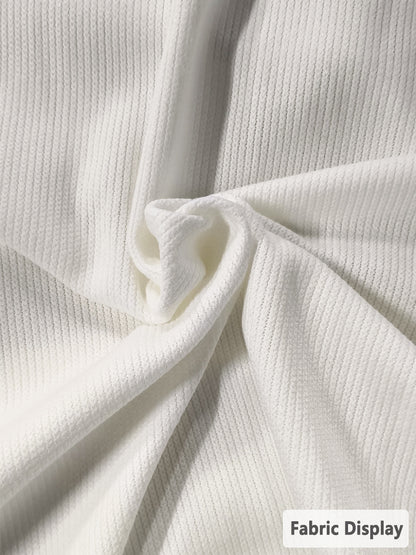 Women's Thanksgiving Give Thanks To The Lord Cross Ribbed Round-Neck Sweatshirt