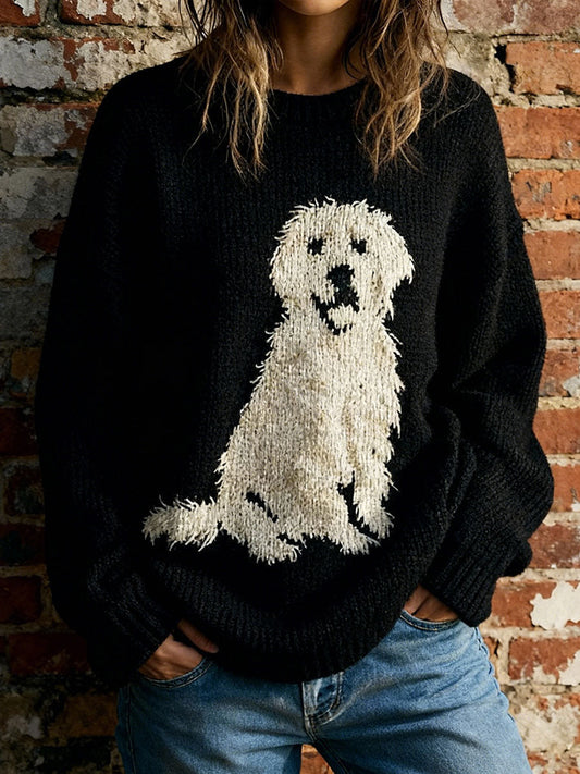 Women’s Dog Casual Tops Black / S