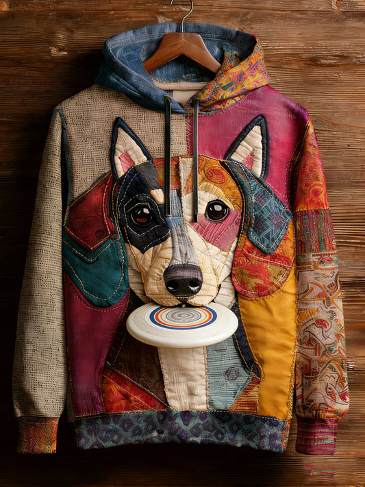Unisex Retro Animal Art Print Comfortable Casual Sweatshirt A / S