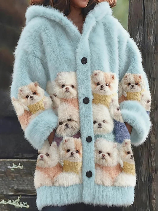 Women’s Flannel Animal Print Coats As picture / S