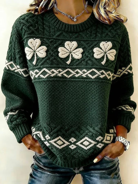 Women’s St. Patrick’s Day Printed Sweatshirt As picture / S