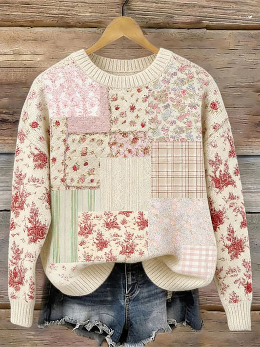 Women’s Floral Print Casual Sweatshirt As picture / S