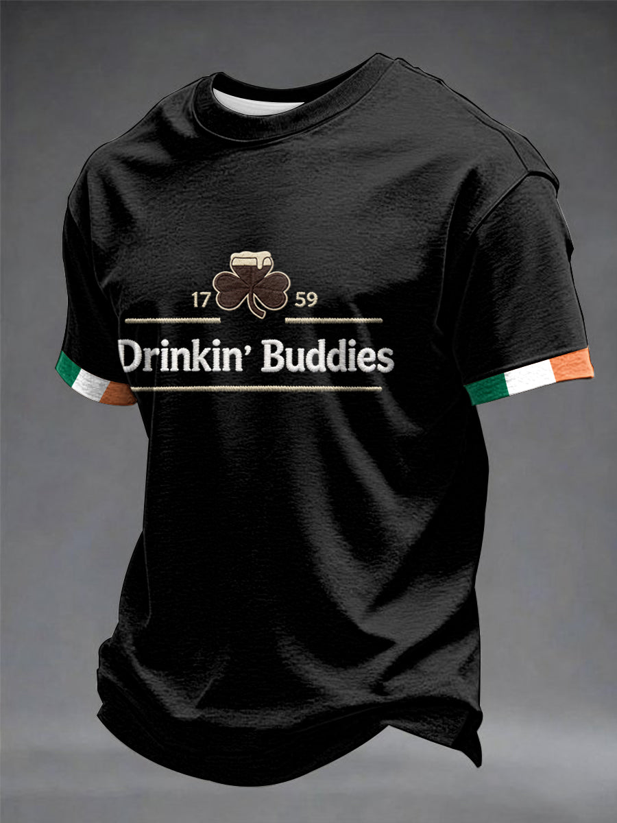 Men’s Drinkin’ Buddies short sleeves t-shirt Black / S