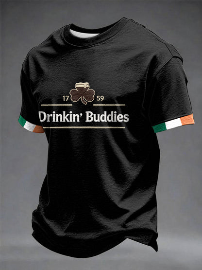 Men’s Drinkin’ Buddies short sleeves t-shirt Black / S