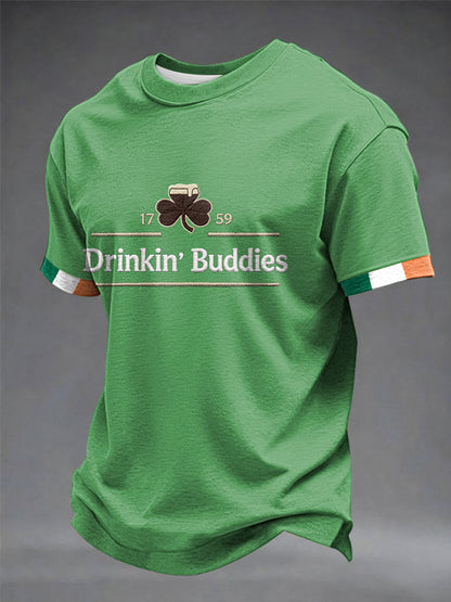 Men’s Drinkin’ Buddies short sleeves t-shirt Green / S