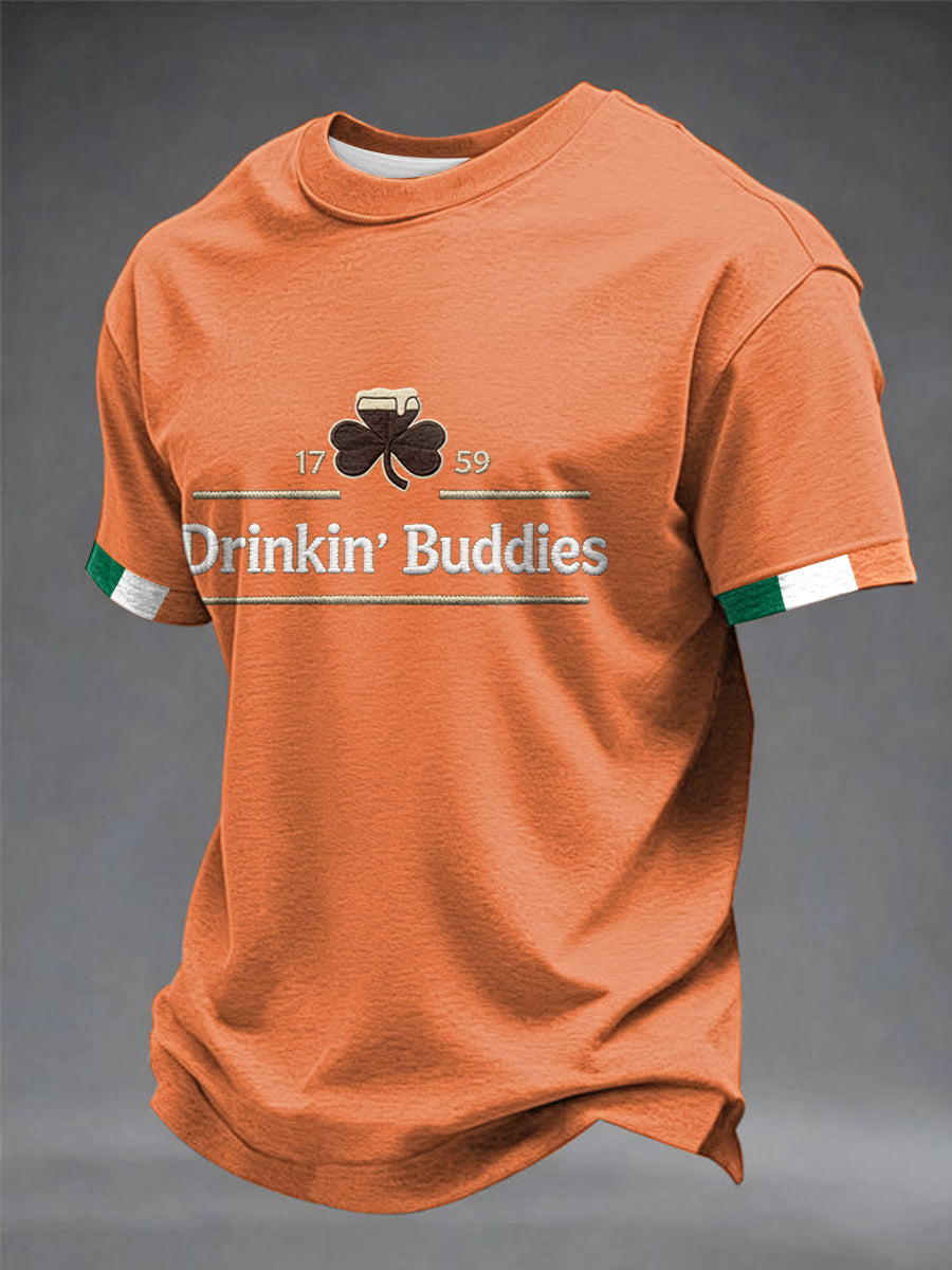 Men’s Drinkin’ Buddies short sleeves t-shirt Orange / S