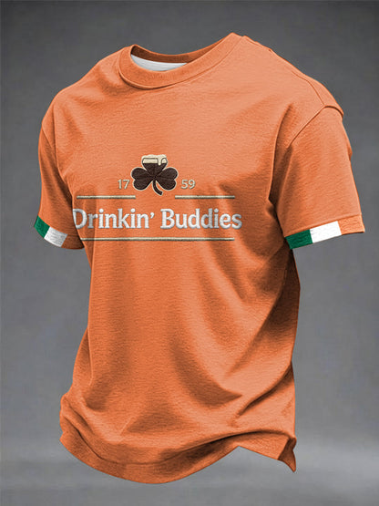 Men’s Drinkin’ Buddies short sleeves t-shirt Orange / S