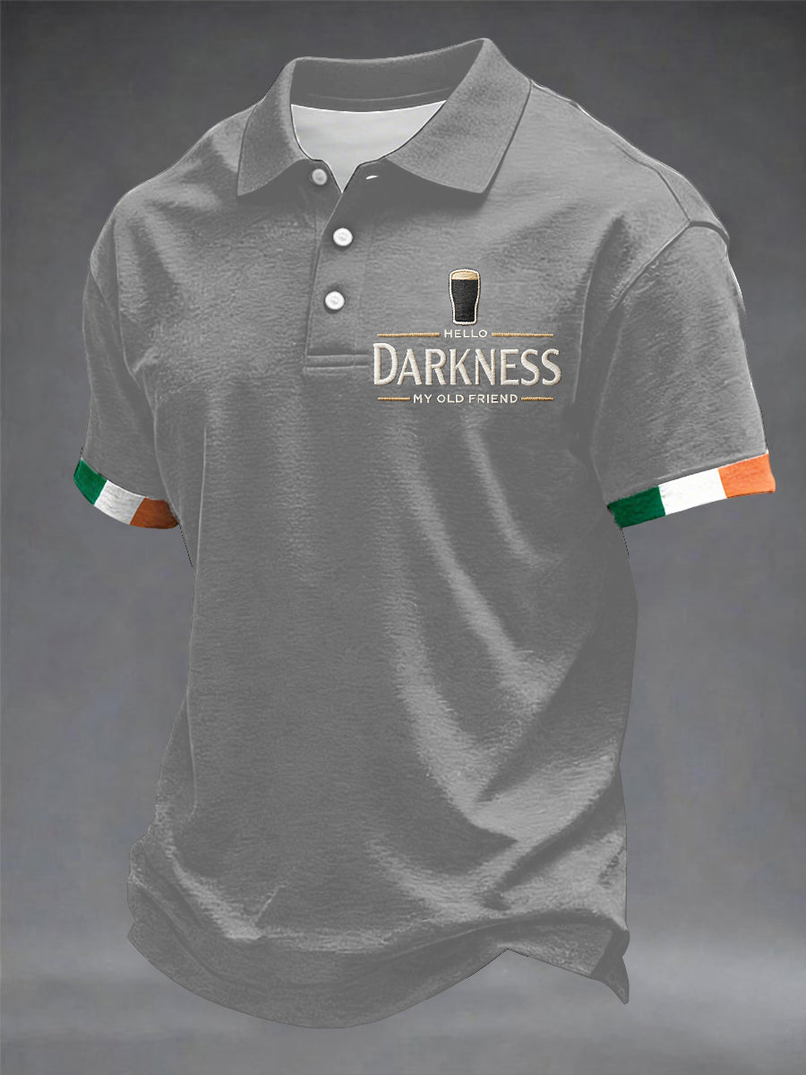 Men’s Hello Darkness My Old Friend shirt Light Gray / S