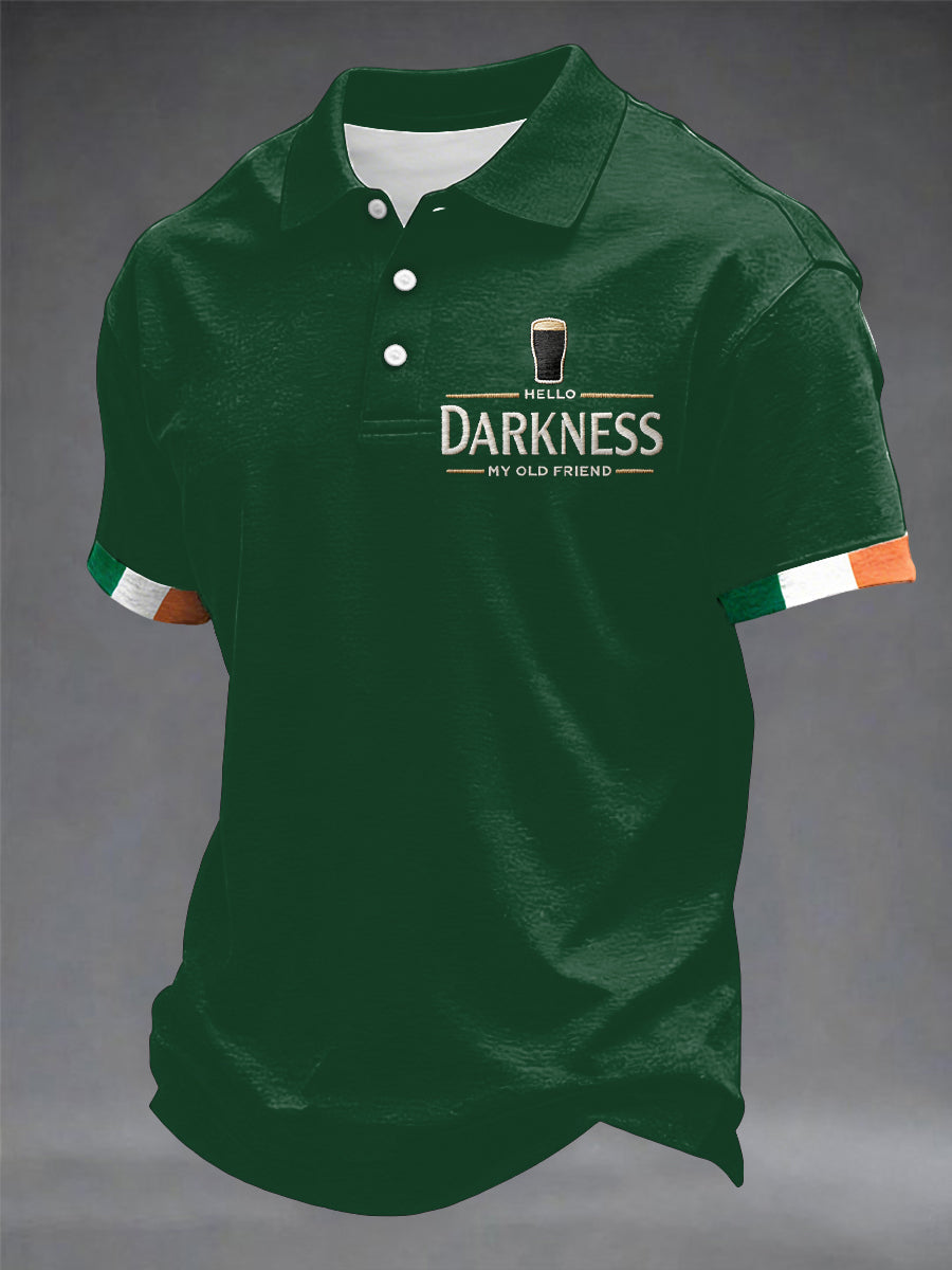 Men’s Hello Darkness My Old Friend shirt Dark Green / S
