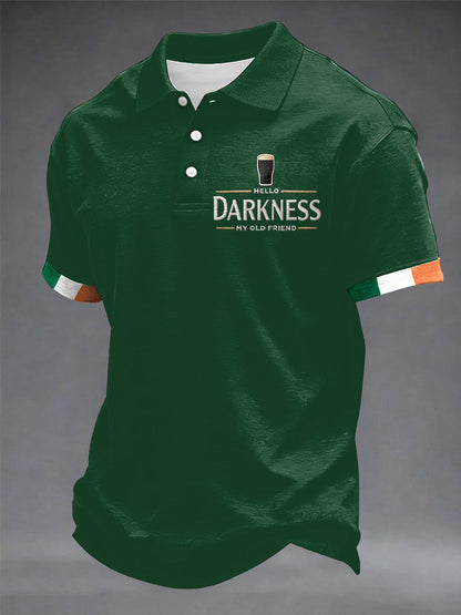 Men’s Hello Darkness My Old Friend shirt Dark Green / S