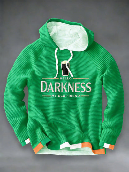 Men’s Hello Darkness My Old Friend Hoodie Green / S