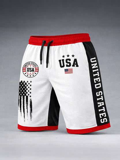 Men's Wear USA Flag Shorts