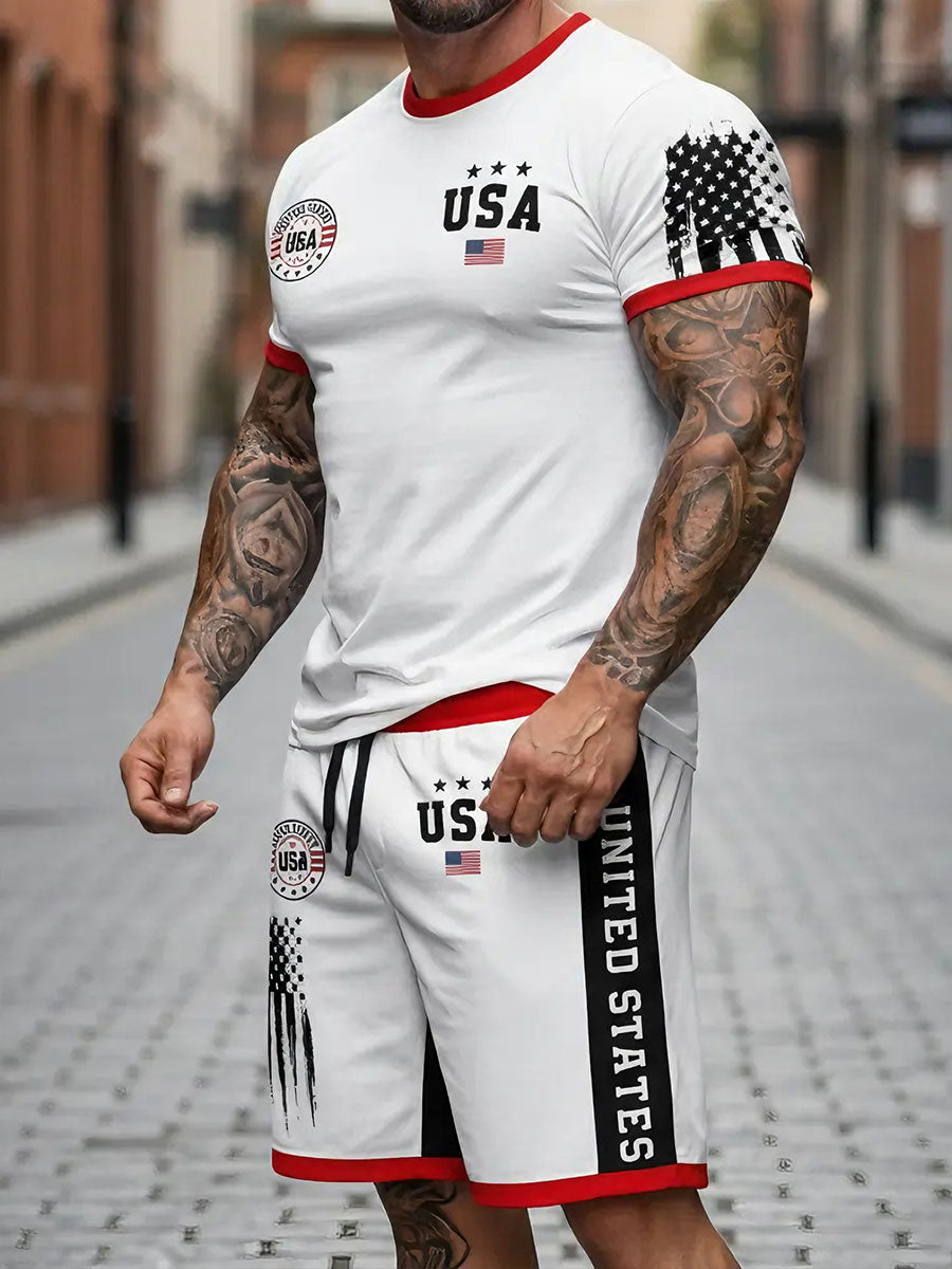 Men's Wear USA Flag Shorts