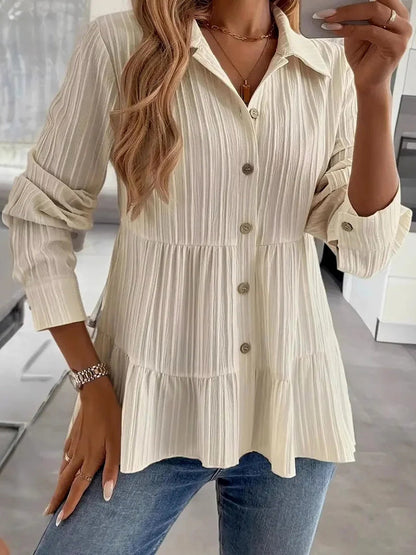 Women's Casual Elegant Solid Color Shirt