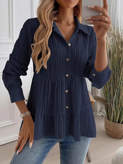 Women's Casual Elegant Solid Color Shirt