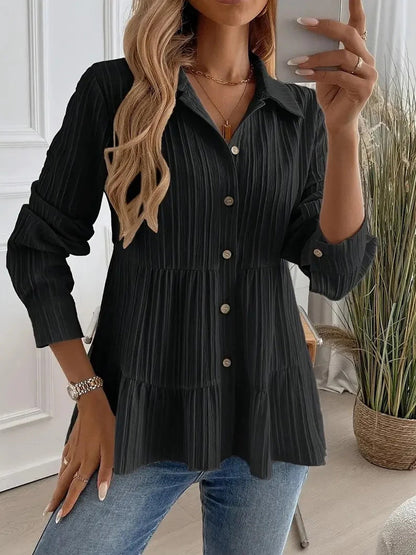 Women's Casual Elegant Solid Color Shirt