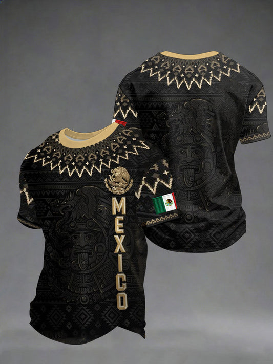 Men's Mexico Baseball Lover Print short sleeves t-shirt