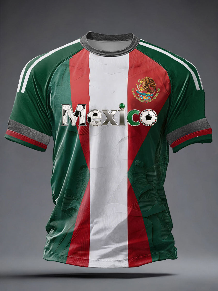 Men's Mexico Baseball Lover Print short sleeve t-shirt