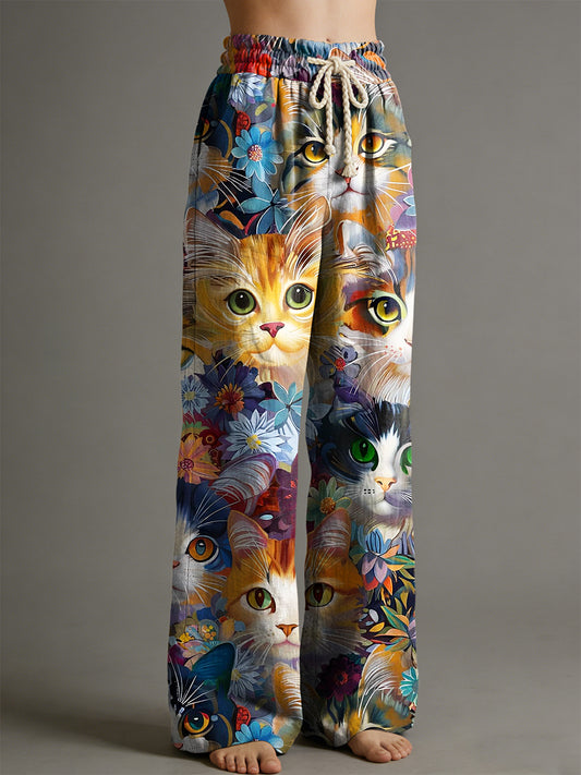 Women's Animal Art Print Trousers