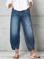 Women's Animal Art Print Trousers