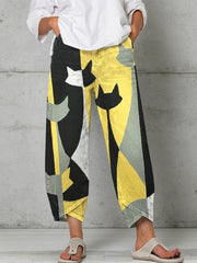 Women's Animal Art Print Trousers