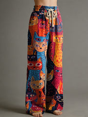 Women's Animal Art Print Trousers